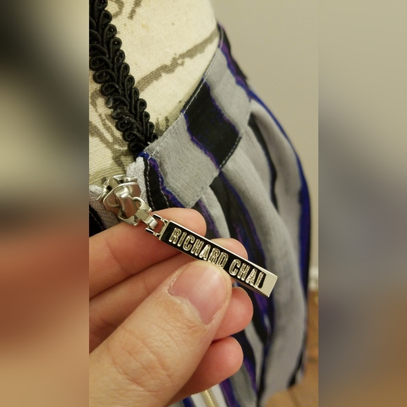 Purple/lavender striped skirt by Richard Chai for Target - Picture 7 of 8